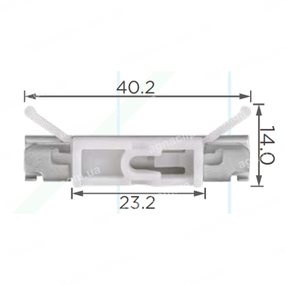 C 4218 Кліпса BMW 51137379033 затискач жолобка, молдингу лобового скла