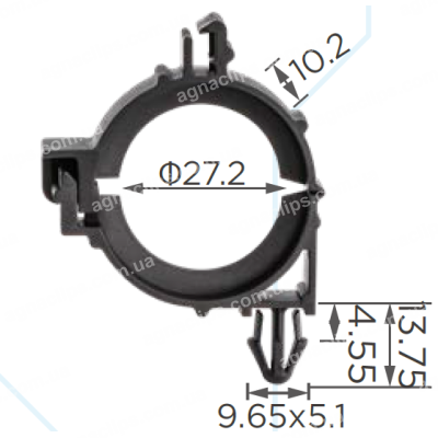 C 4334 Кліпса GM 12015983 фіксації проводки