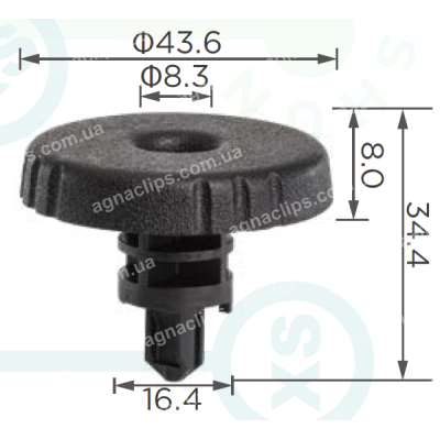C 4306 Кліпса Opel Peugeot Citroen Vauxhall 93460249