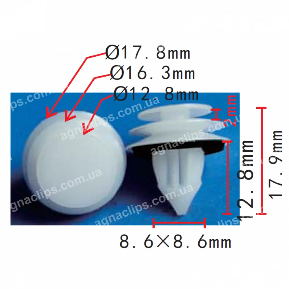 Кліпси дверної серії C 1726 Кліпса Mazda Ford GJ6R68ABX GJ6A68AB1